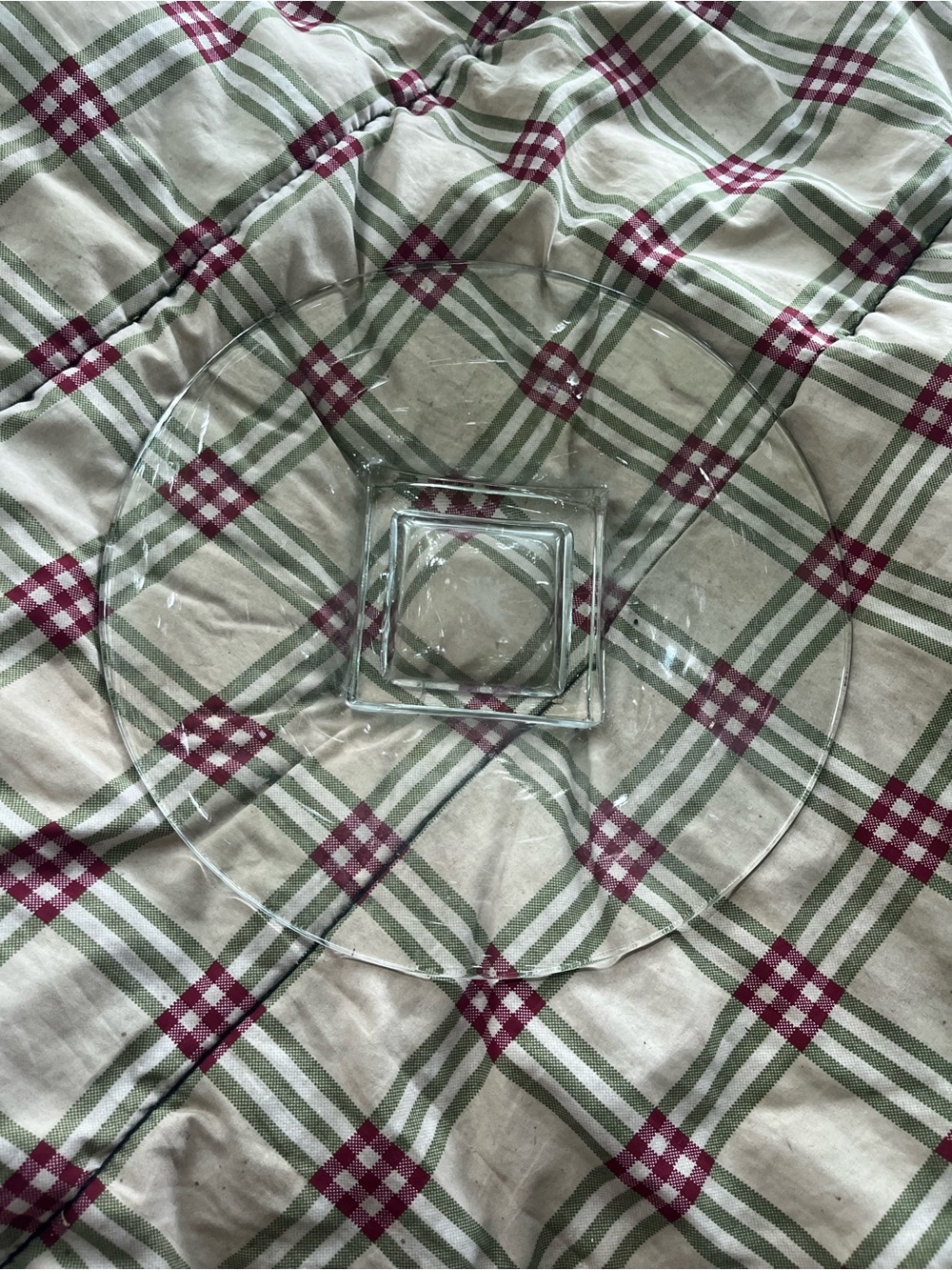 Clear Glass Decorative Charger Plate - Transparent